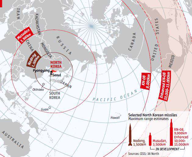 برد موشک های کره شمالی تا کجای جهان است؟